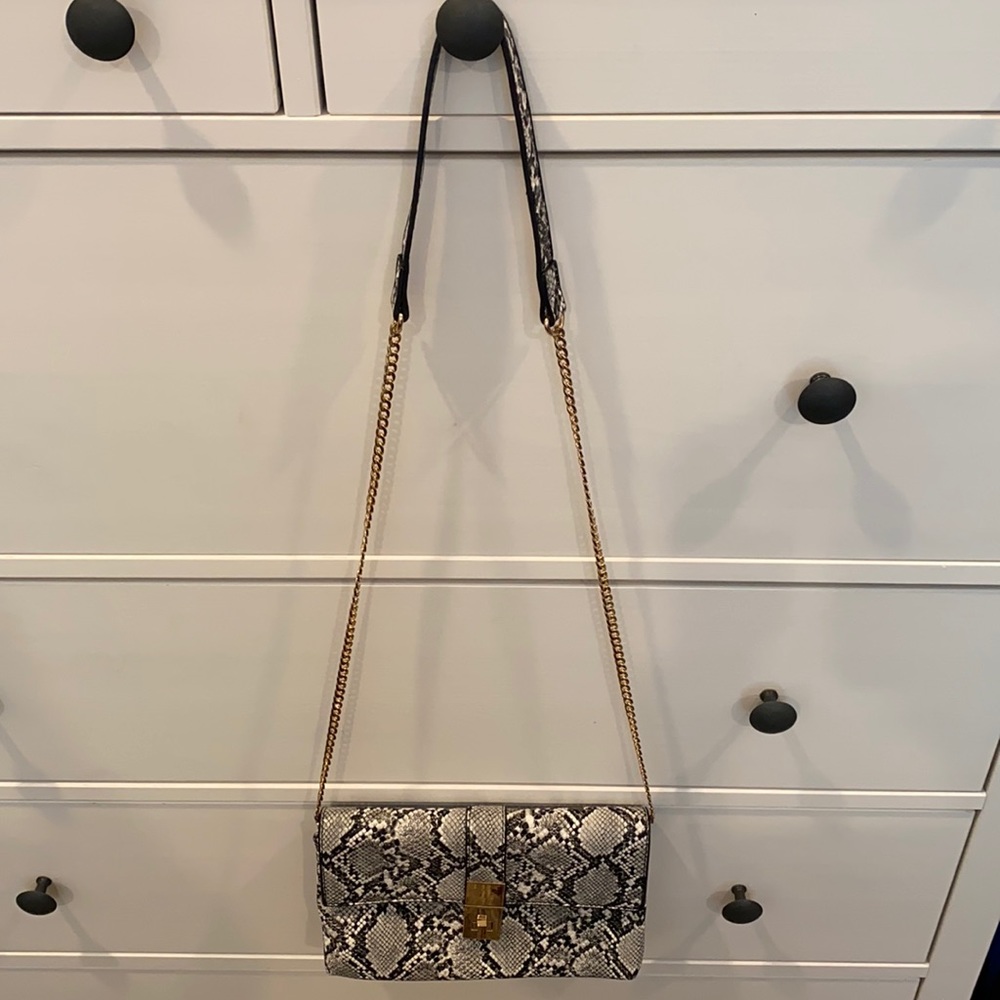 Snake skin crossbody